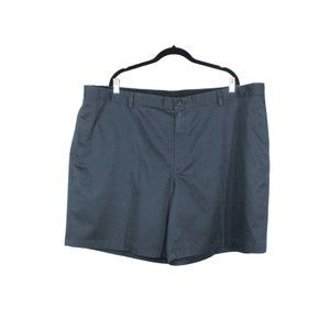 LL Bean 8" Navy Cotton Wrinkle Free Double L Classic Fit Chino Shorts 46 W